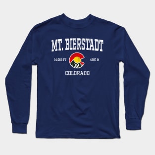 Mt Bierstadt Colorado 14ers Vintage Athletic Mountains Long Sleeve T-Shirt